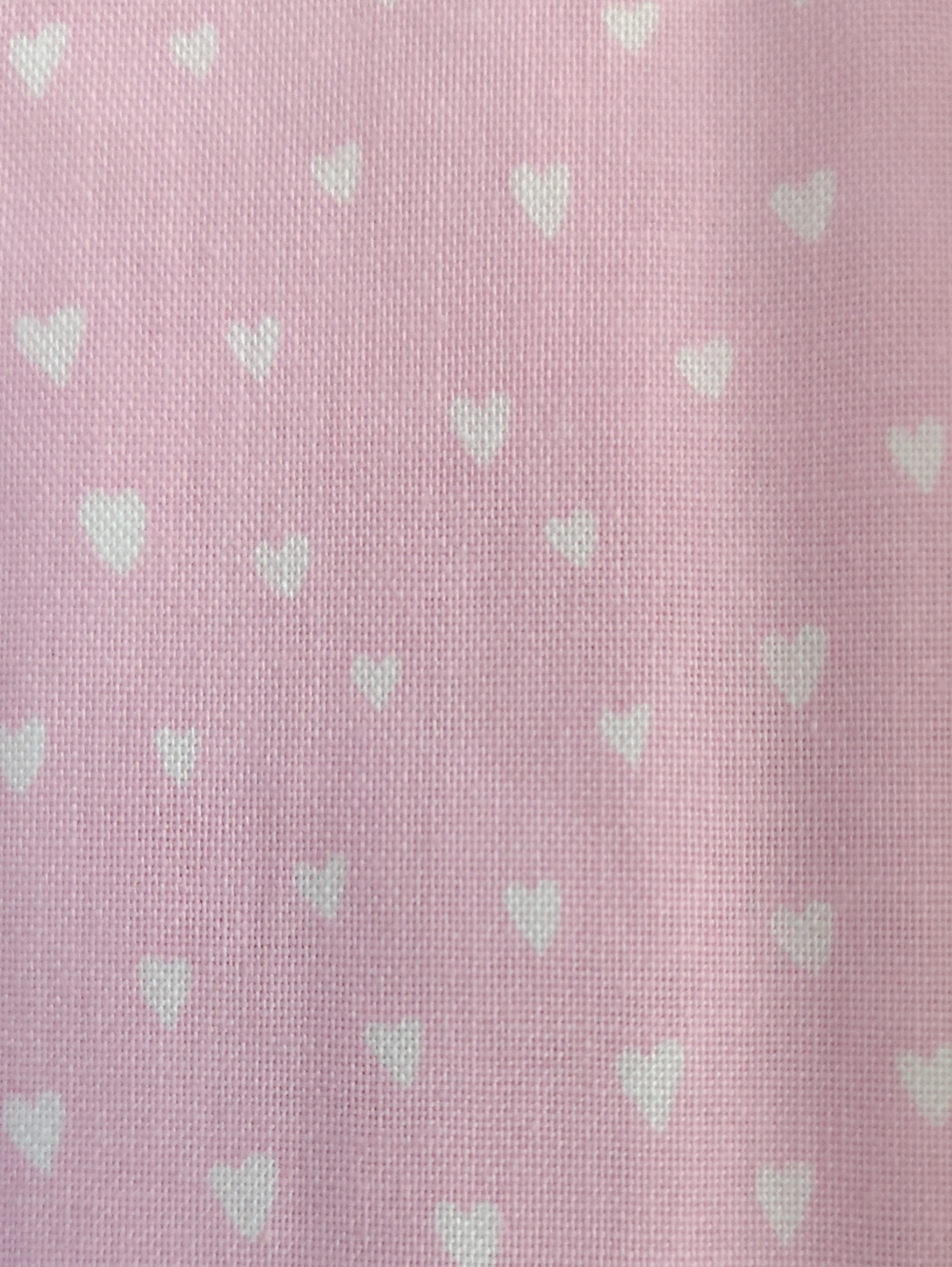 Pink With White Hearts Cotton Fat Quarter Fabric - Bundle Of Five Pieces